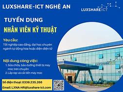 Luxshare Ict Tuyển Dụng Nhân Viên